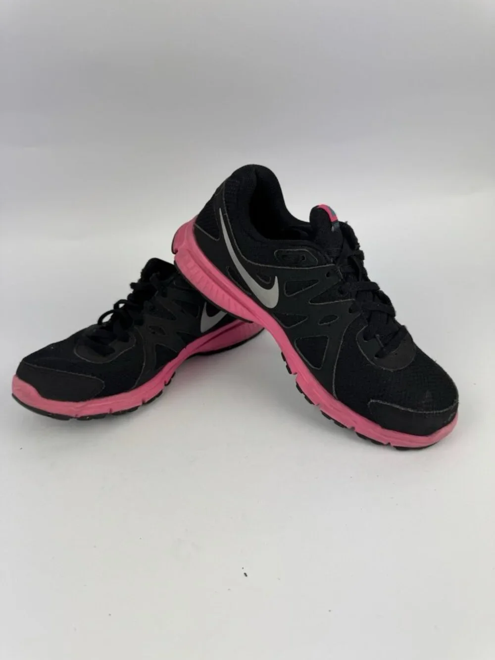 NIKE Lunar Forever Girl’s Black/Pink Sneakers Size US 5Y